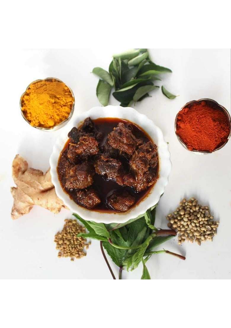 Sitara Foods Gongura Mutton Sorrel Leaves Pickle Boneless Home Made 500 Grams Pack - Indya