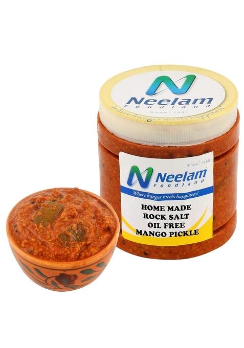 Neelam Foodland Home Made With Rock Salt Oil Free Mango Pickle 250G