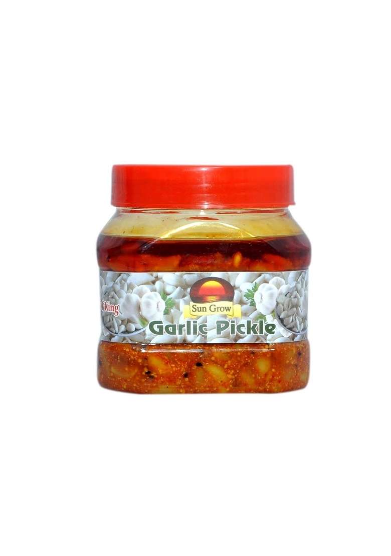 Sun Grow Food Chatpata Homemade Masalo Se Bana Maa Ka Hath Mother Made Organic Punjabi Garlic Pickle स्वादिष्ट जlयेकेदार लहसुन का अचार 500Gm You Are Being Served Mothers Love - Indya