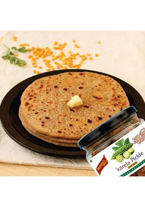 Mummy'S Choice Home Made Karela Pickle Karele Ka Achar Less Oil 325G Bitter Gourd Pickles | Ghar Bana Tangy Spicy Natural Recipe