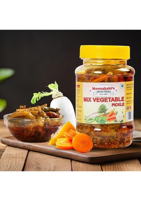 Meenakshi'S Home Made Mix Sabzi Vegetable Achar | A Medley Of Flavors 100 Natural No Preservatives Fresh Pickles With Mother'S Love 250G Pack 2
