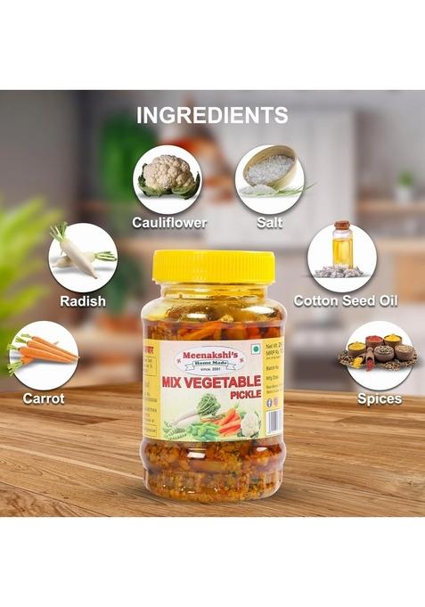 Meenakshi'S Home Made Mix Sabzi Vegetable Achar | A Medley Of Flavors 100 Natural No Preservatives Fresh Pickles With Mother'S Love 250G Pack 2