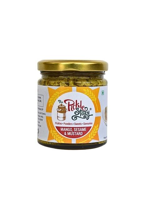 The Pickle Story An Authentic Homemade Diced Mango Pieces With Seseame And Mustard Paste Uppukai | Aam Ka Achar South Indian Style Tangy Spicy Sour Salty 200Gm