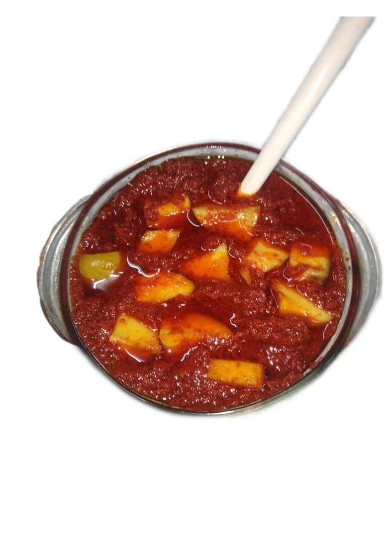 Delight Mango Pickle Homemade Spicy And Tangy Delicious Fresh Ready To Eat With Jar 250Grm