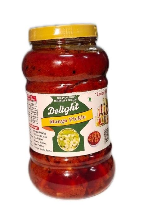 Delight Mango Pickle Homemade Spicy And Tangy Delicious Fresh Ready To Eat With Jar 250Grm