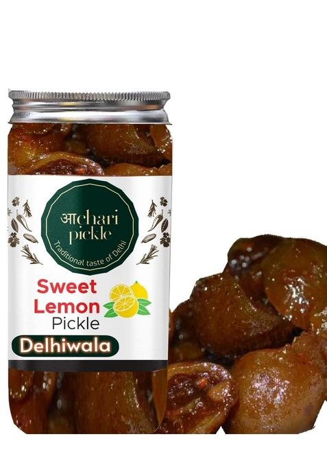 Achari Pickles Picklesdelhiwala Sweet Lemon Pickle Khatta Meetha Nimbu And Sour Without Oil Lime Aged Ka Achar 400Gm Homemade Recipe Taste