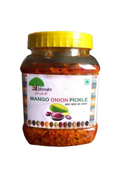 Abheesht Mango Onion Pickle 400Gm | Homemade Sundried Traditional Achar Aam Pyaj Ka In Mustard Oil