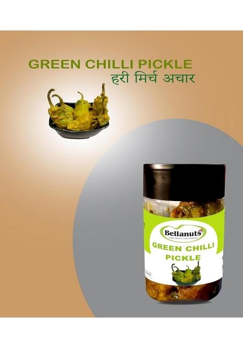 Bellanuts Green Chilli Pickle 400G I A Perfect Balance Of Spicy Tangy And Savory Flavors