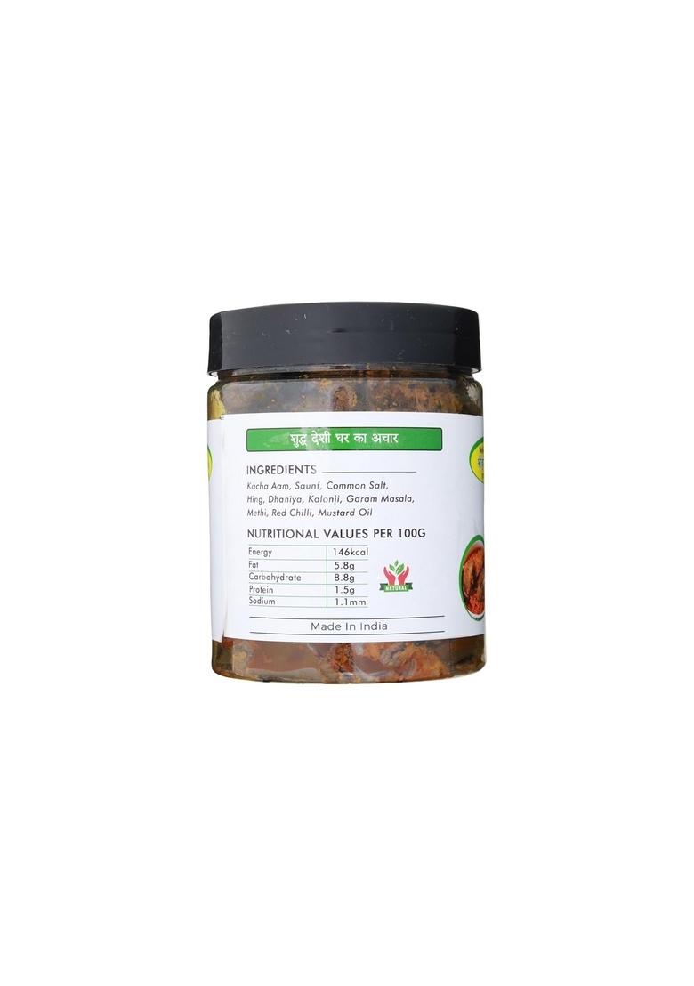 Flavourickles Shri Hari Pickles –Homemade Aam Ka Achar With Tangy Spicy | Traditional Mango Pickle Authentic North Indian Taste No Preservatives 450 Gm