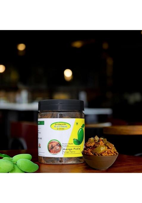 Flavourickles Shri Hari Pickles –Homemade Aam Ka Achar With Tangy Spicy | Traditional Mango Pickle Authentic North Indian Taste No Preservatives 450 Gm