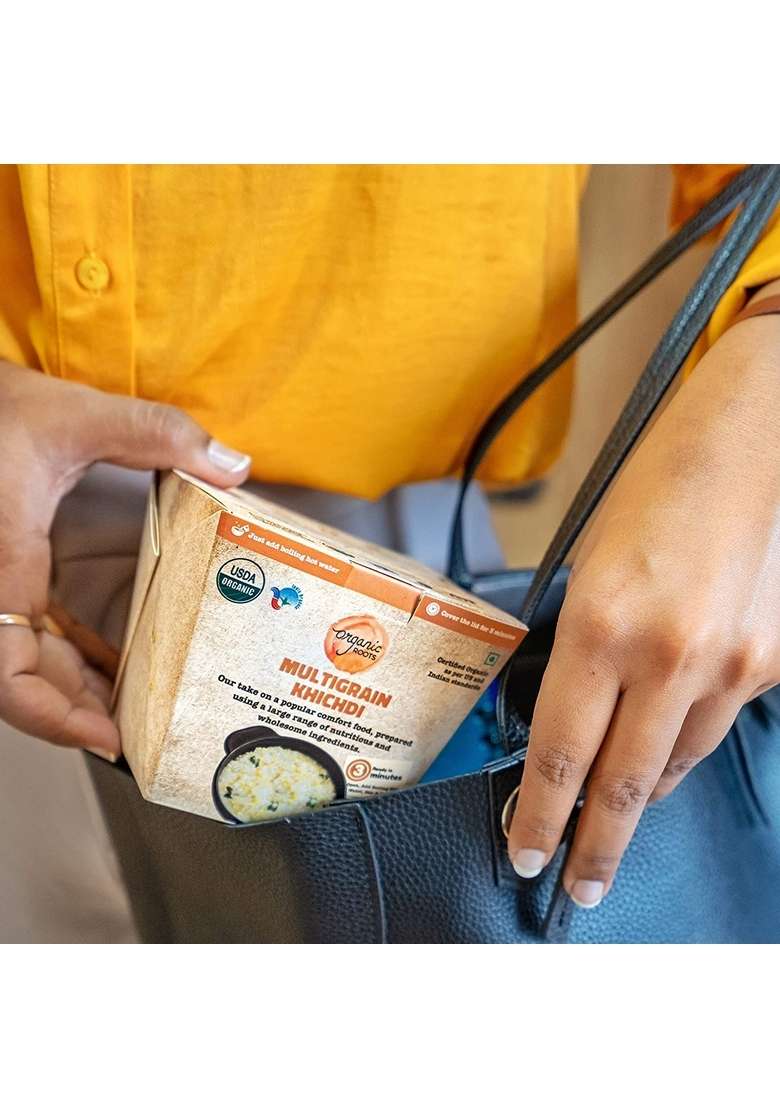 Organic Roots Multigrain Khichdi 55 Gm Roasted Tomato Chutney 30 Combo Superfood Instant Food Healthy Ready To Eat Traditional Flavors No Msg Preservatives - Indya