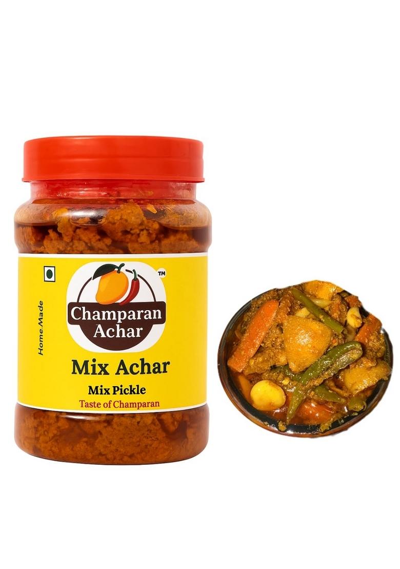 Champaran Achar Mix Pickle | Traditional Indian Mixed Vegetable Homemade Taste Authentic Recipe 500G