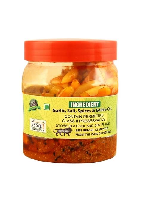 Aarohi Pure Natural Organic Homemade Hathon Se Bana Garlic Pickle 500Gm