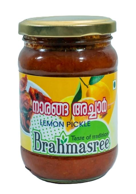 Brahmasree Lemon Pickle 300G Jar Tangy And Spicy Traditional Nimbu Achar Perfect For Enhancing Indian Meals