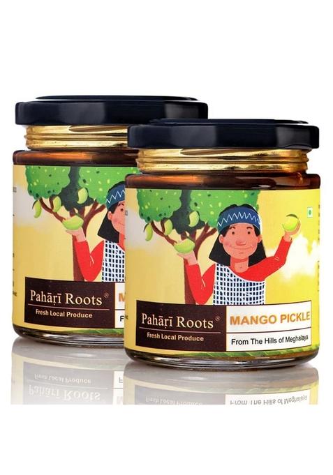 Pahari Roots Mango Pickle From Meghalaya | 400Gm 2 Bottles Of 200G Each