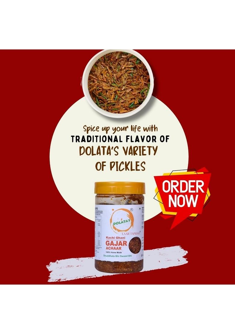 Dolata'S Gajar Ka Achar 400G – Traditional Indian Carrot Pickle By Dolata’S