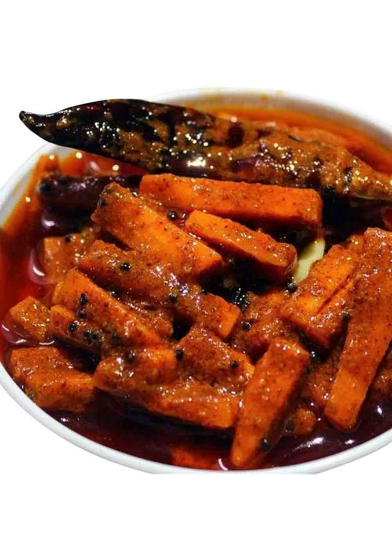 Sitara Foods Carrot Pickle Gajar Ka Achar Homemade Andhra Style 250 Grams - Indya