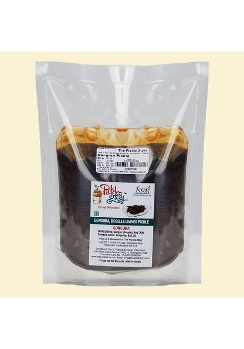 The Pickle Story Gongura Roselle Leaves |An Authentic Homemade | Telugu Style Achar |Traditional South Indian Taste| Andhra Pickles Tangy Spicy Sour And Salty 500Gm Pouch