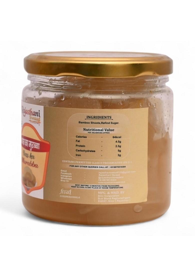 Rajasthani Swaad Bamboo Murabba Homemade Bans Ka Murrabba | Edible Shoots For Height Growth 450 Grams