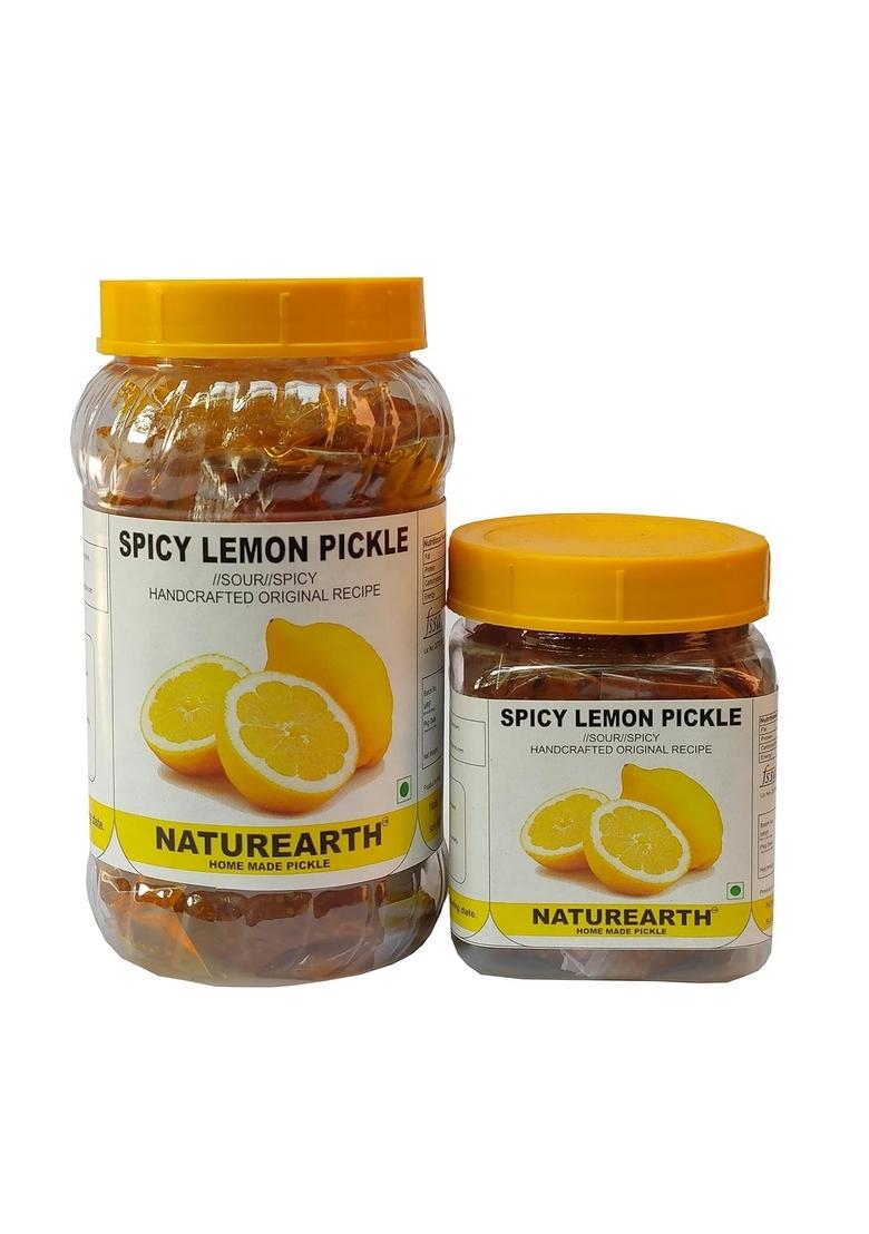 Naturearth 100 Natural Spicy Lemon Pickle 400 G 200 Gm Handcrafted Original Recipe