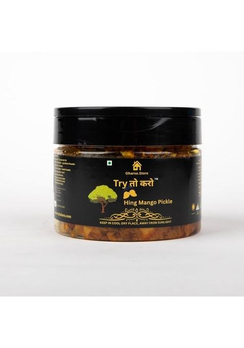 Gharse Store Try To Karo Hing Aam Ka Achaar | Kairi Raw Mango Pickle Spicy Mustard Oil 200Gm