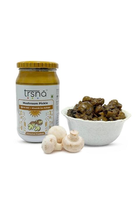 Trsna Mushroom Pickle 375 Grams | Himachali Mushrom Ka Achaar Farm Fresh Khumb Achar Premium Gourmet Made In Himachal Pradesh
