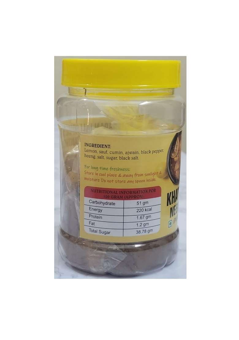 Pushpanjali Home Made Khatta Meetha Lemon Pickle Acid Free Sun Dried Pack Of One 400 Gram - Indya