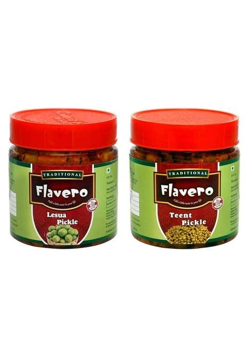 Flavero Combo Teent Dela Pickle 400Gm And Lesua Gunda | Enjoy Our 22 Varieties Of Pickles Visit Store