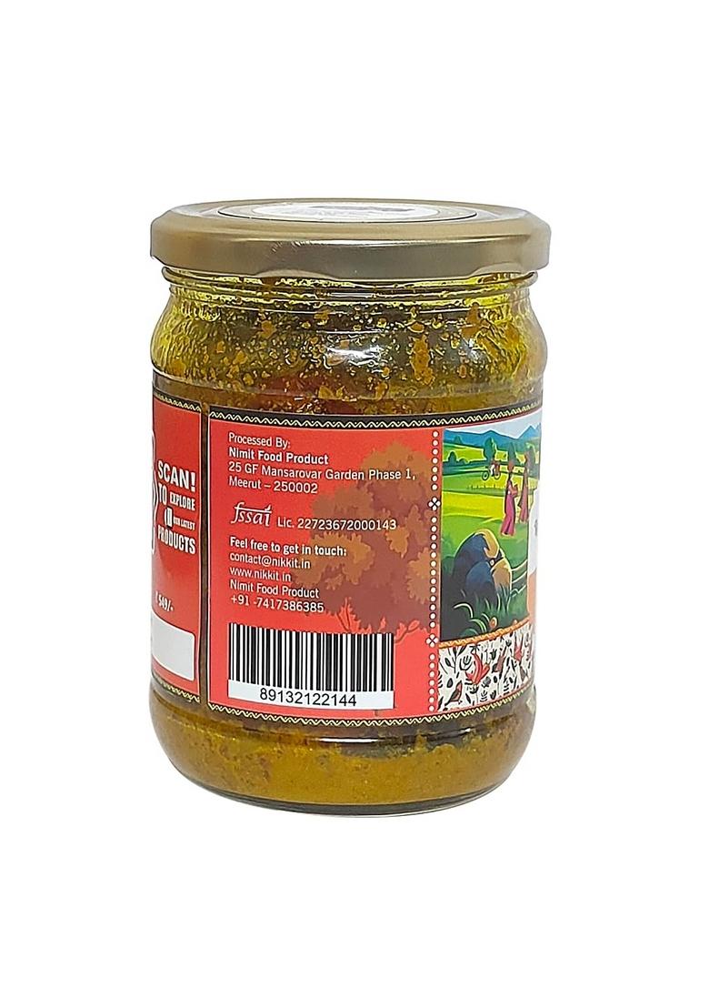 Nikkit Stuffed Red Chilli Pickle – Traditional Spicy Achar Stored In Burnies | Homemade Style With Rich Indian Flavors