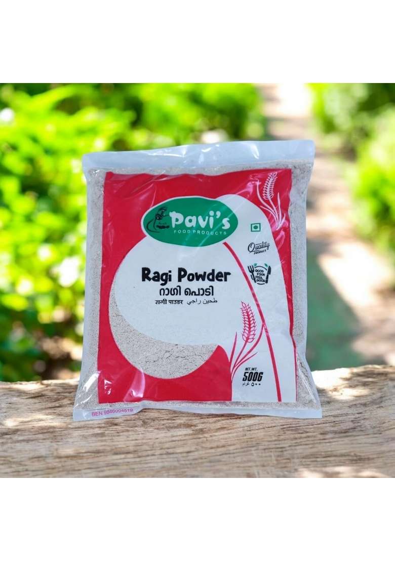Pavi’S Food Products Ragi Powder | 100 Natural Sprouted Finger Millet Flour Gluten Free Super Nutritious Nanchni Aata 500 Gm - Indya
