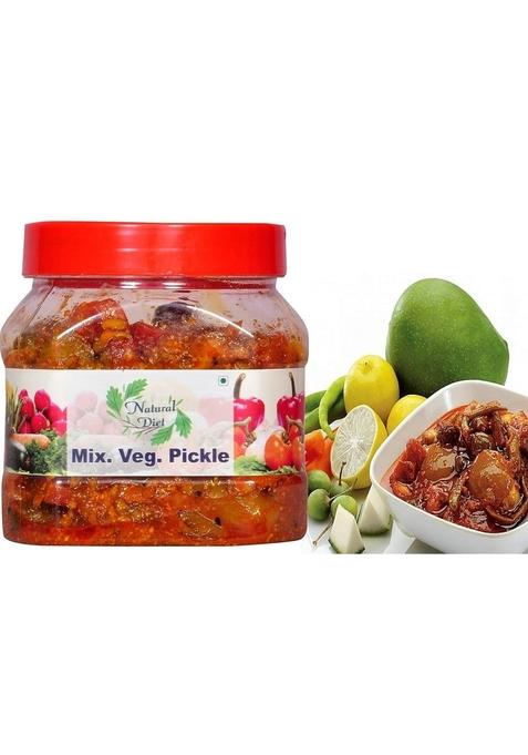 Natural Diet Home Made Organic All In One Pachranga Super Mixed Veg Pickle Real Taste Of Punjabi 400 Gram A Return To The And Ancient Food Our Race