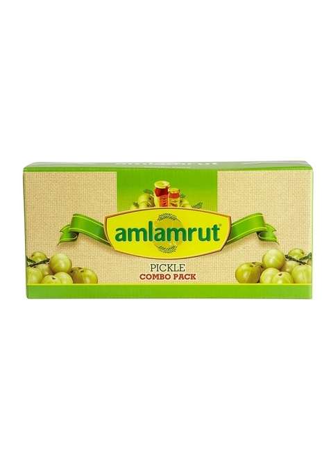 Amlamrut Amla Pickle – Combo Pack | Tangy Indian Gooseberry Achaar Homemade Style Traditional Taste Rich In Vitamin C No Artificial Preservatives Healthy Digestive