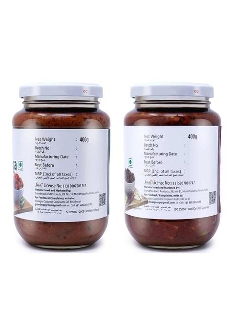 Grandmas Authentic Kerala Style Ambazhanga Pickle Avakkai Mango Combo | 400G Bottle Healthy And Tasty South Indian