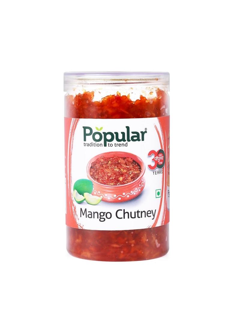 Popular Mango Chutney– Authentic Indian Style Made With Ripe Mangoes Natural Sweeteners And Traditional Spices 750G