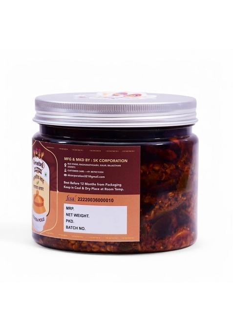Growing Villagers Aloevera Pickle Rajasthani Traditional Gwarpatha Ka Achar 500 Gram Jar