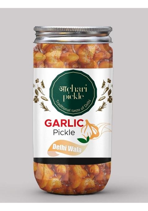 Achari Pickles Delhiwala Garlic Pickle Homemade Fresh Lehsun Ka Aachar 400G Mother’S Recipe | Organic North Indian Healthy Traditional Home Made Achaar