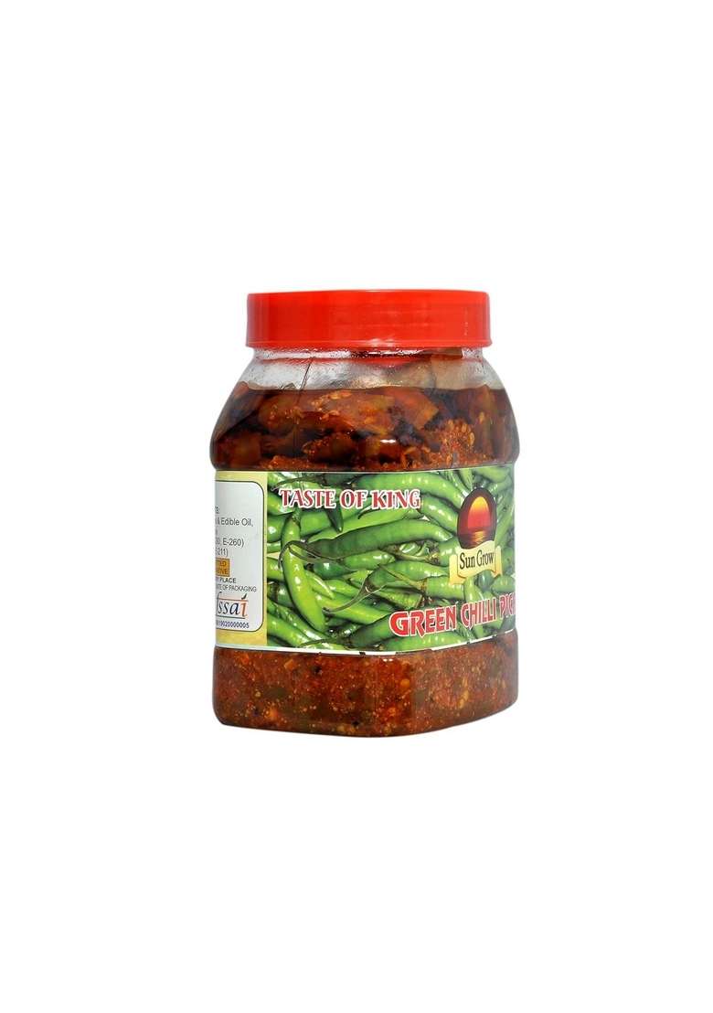 Sun Grow Maa Ka Hath Mother Made Homemade Masalo Se Bana Chatpata Punjabi Kutee Huee Hari Mirchi Achar Green Chilli Pickle Without Oil हरी मिर्च का आचार 850G You Are Being Served Mothers Love - Indya