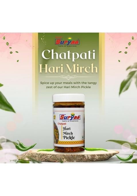 Goyal'S Suryaa Goyal Hari Mirchi Pickle | Spicy Green Chili Achar In Mustard Oil Traditional Indian Homemade Style No Preservatives 500G