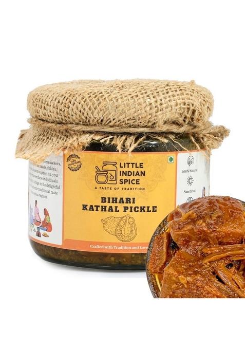 Little Indian Spice Bihari Kathal Pickle | Jackfruit Homemade 250 Gm