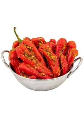 Daily Food Homemade Premium Rajasthani Red Chilli Pickle Athana Lal Mirch Ka Achar Without Oil 100 Pure And Natural 400
