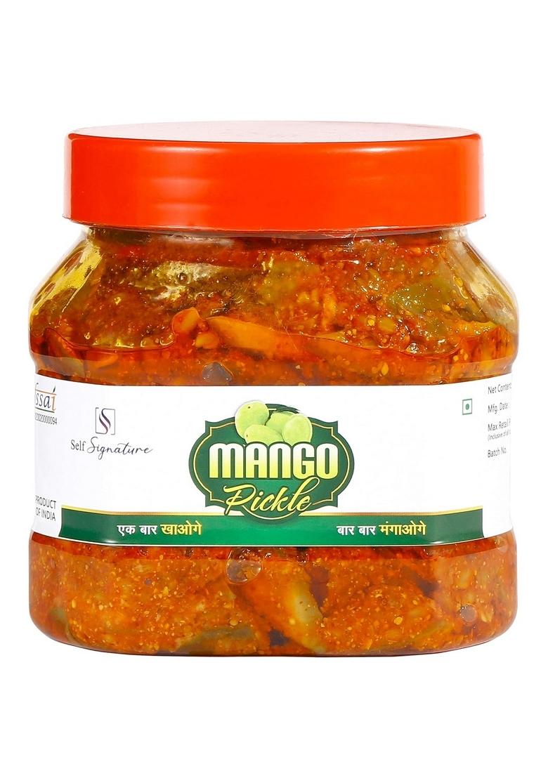 Self Signature Organic Home Made Hand Mother Herbal Spicy Punjabi Mango Pickle Real Taste Of Pickles Masaledar Aam Ka Achaar 400 Gm