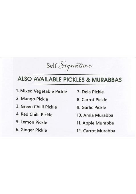 Self Signature Organic Home Made Hand Mother Herbal Spicy Punjabi Mango Pickle Real Taste Of Pickles Masaledar Aam Ka Achaar 400 Gm