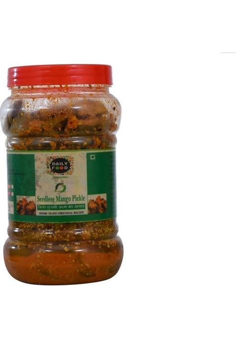 Daily Food Seedless Mango Pickle Bina Guthli Aam Ka Achar Made In Very Less Oil Handmade 800 Grams