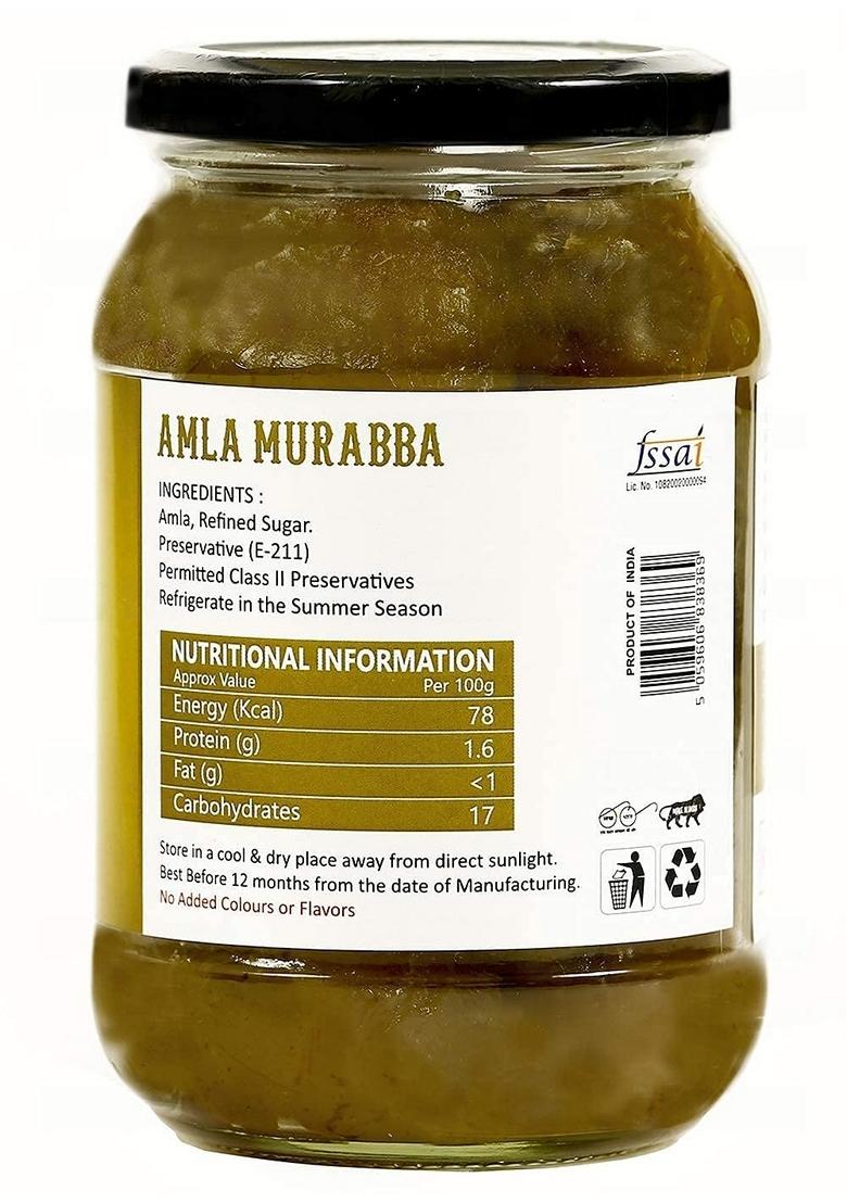 Urban Organix Foods Organics Amla Murabba With Almond 400 Gram 100 Fresh Dry Homemade Taste Pure Natural Healthy Ingredients 900 Gramm