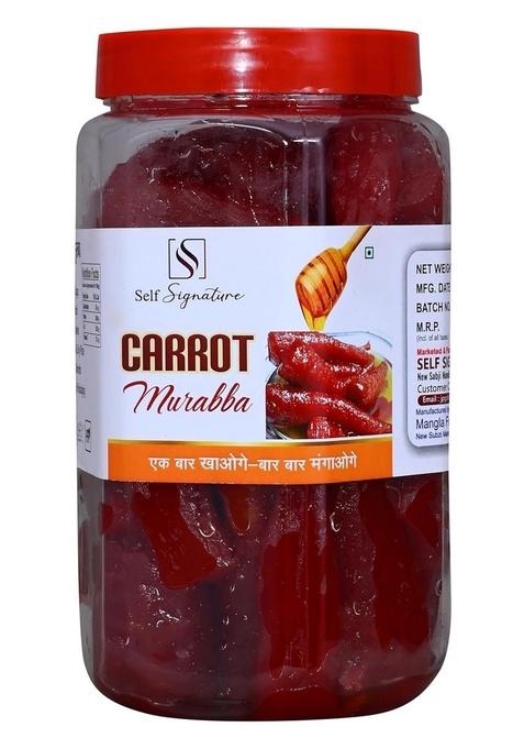 Self Signature Homemade Organic Fresh Pure Sweet Carrot Murabba Gajar Ka Morabba 900 Gram