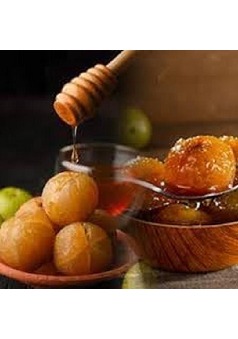 Cultiway Organics Homemade Dry Amla Murabba 250G | Naturally Preserved Without Sugar Syrup Immunity Booster Pet Jar 250 Gram