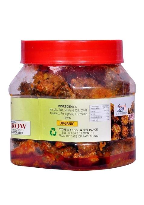 Sun Grow Sin Food Authentic Bitter Gourd Pickle Karela Ka Achaar Kakarakaya Nilava Pachadi 100 Natural Handmade 500 Gram