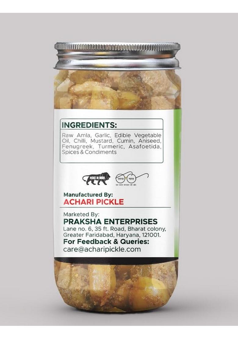 Achari Pickles Amla With Garlic Pickle Punjabi 400 Gm Ghar Ka Achar