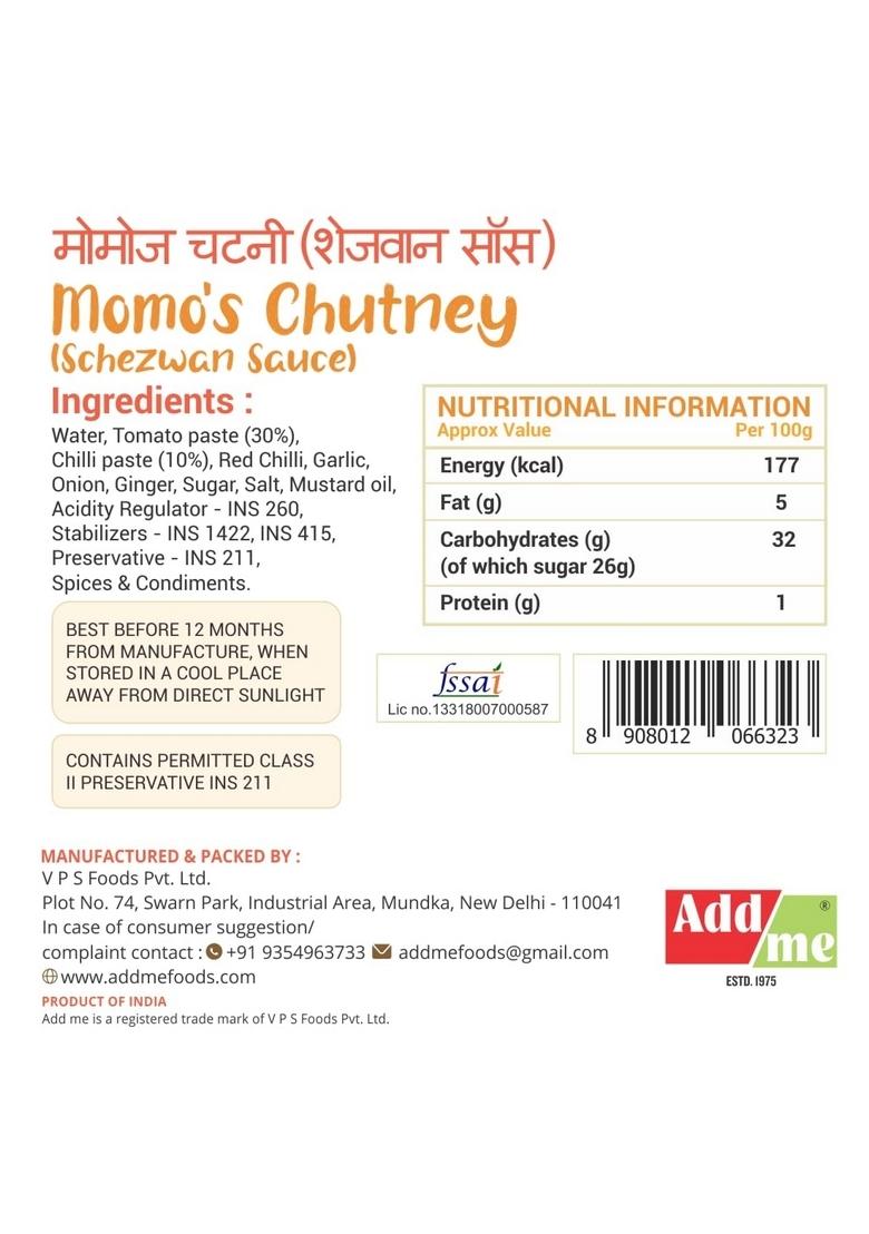 Add Me Home Made Momo'S Chutney 210Gm Spicy Red Schezwan Chilli Garlic Tomato Sauce Chatni 210 G | Handmade Tamatar Ketchup