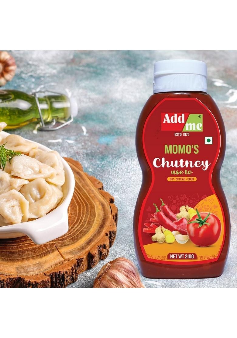 Add Me Home Made Momo'S Chutney 210Gm Spicy Red Schezwan Chilli Garlic Tomato Sauce Chatni 210 G | Handmade Tamatar Ketchup